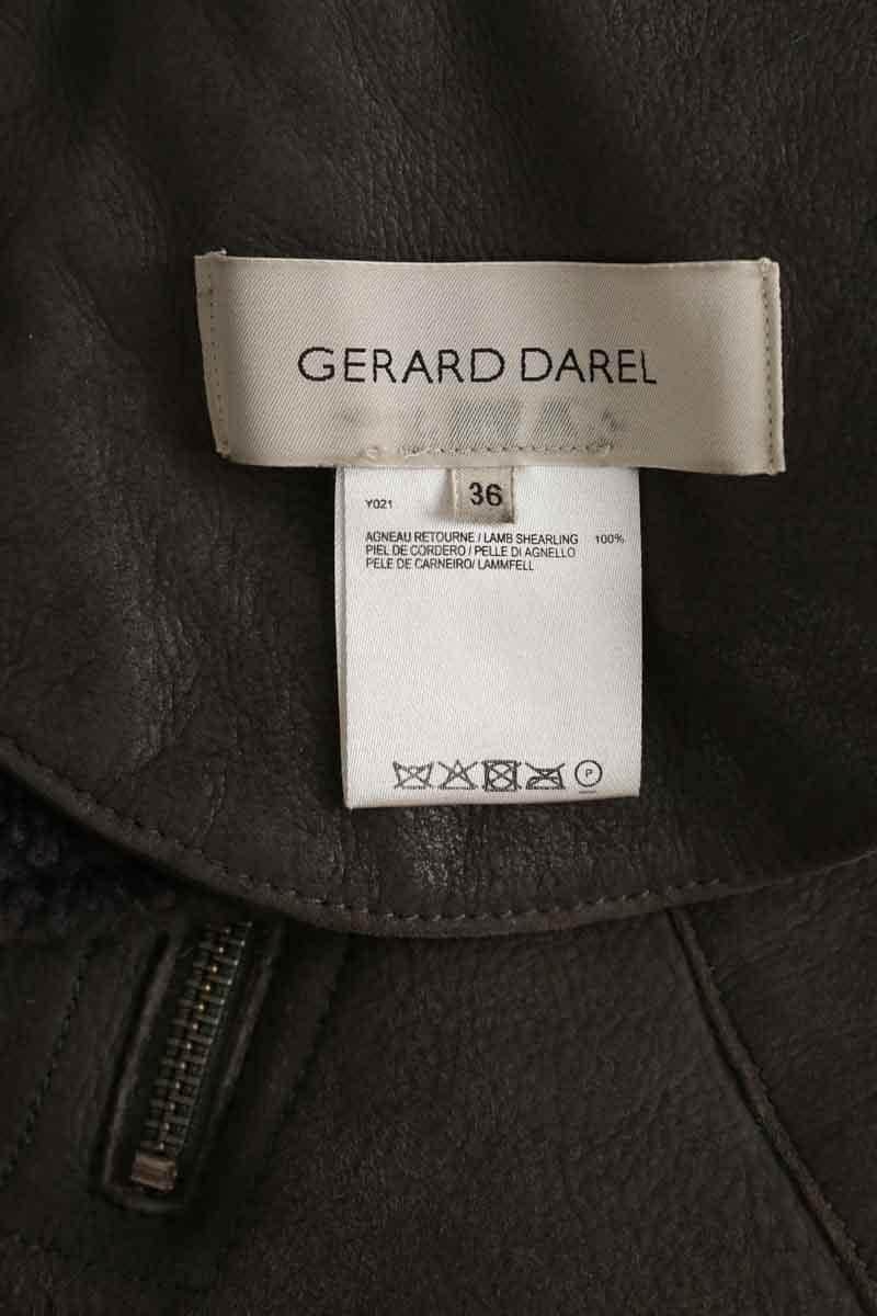 Veste Gerard Darel Gris en Cuir