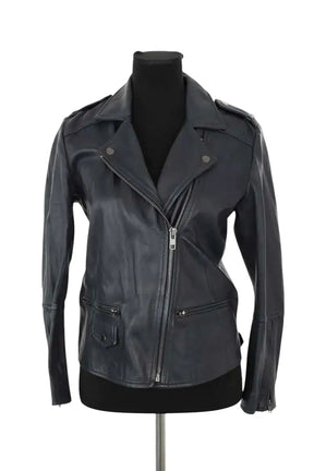 Veste Gerard Darel Noir en Cuir, taille M - Seconde Main