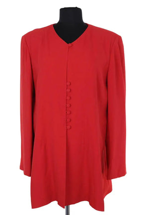 Veste Gerard Darel Rouge en Synthétique, taille XXXL - Seconde Main
