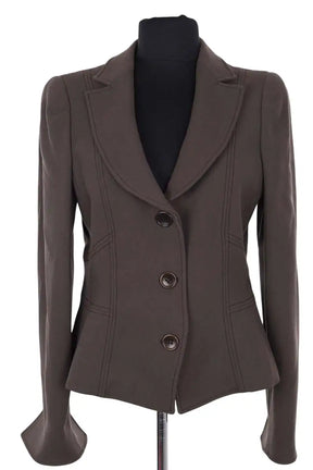 Veste Giorgio Armani Marron en Laine, taille L - Seconde Main