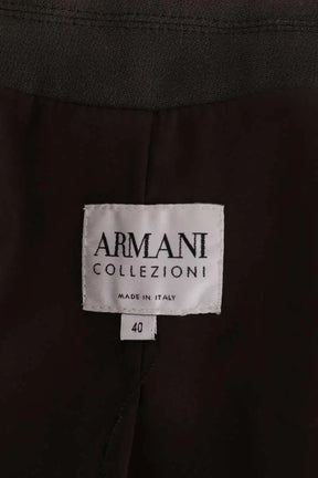 Veste Giorgio Armani Marron en Laine
