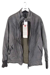 Veste Giorgio Brato Gris en Cuir, taille XXXL - Seconde Main