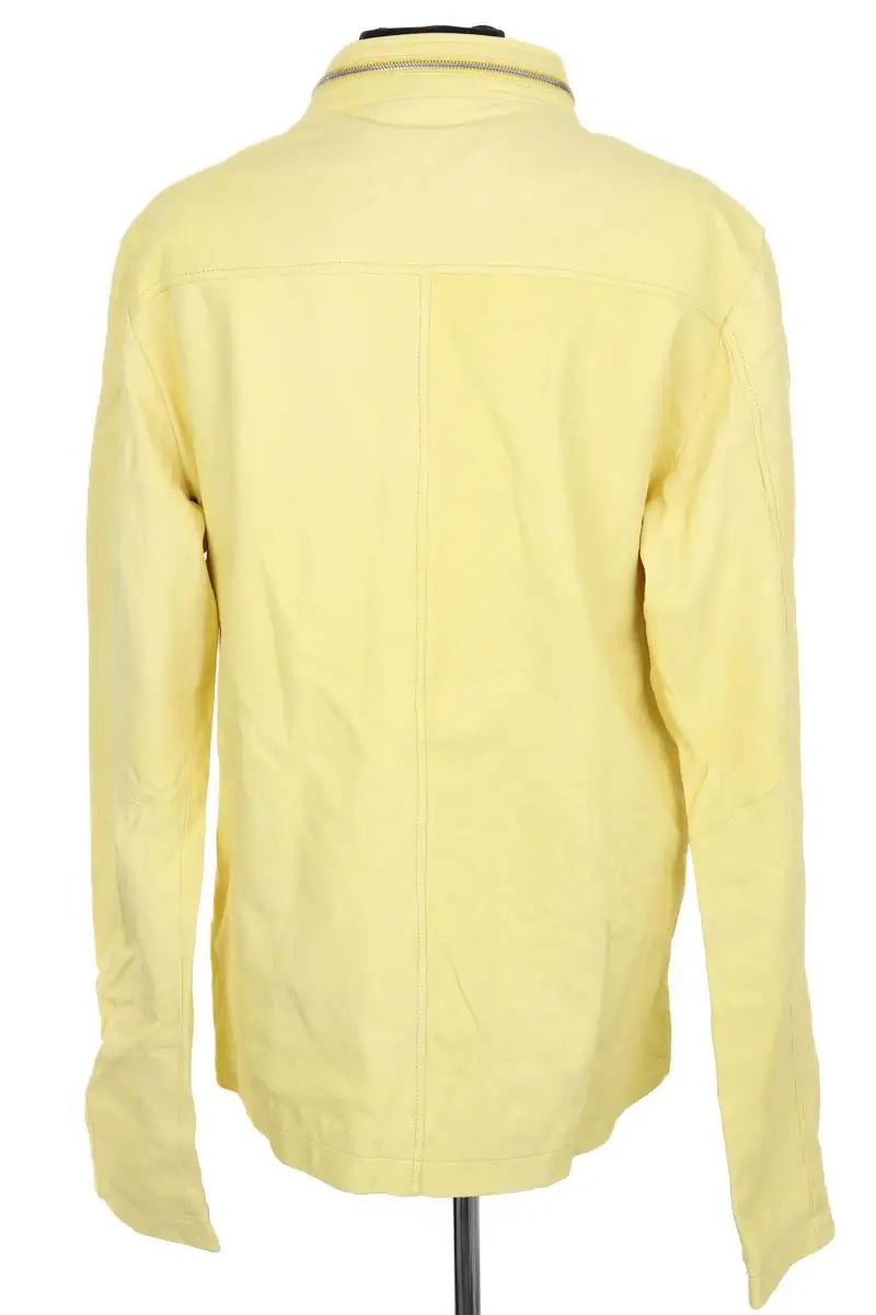 Veste Giorgio Brato Jaune en Cuir