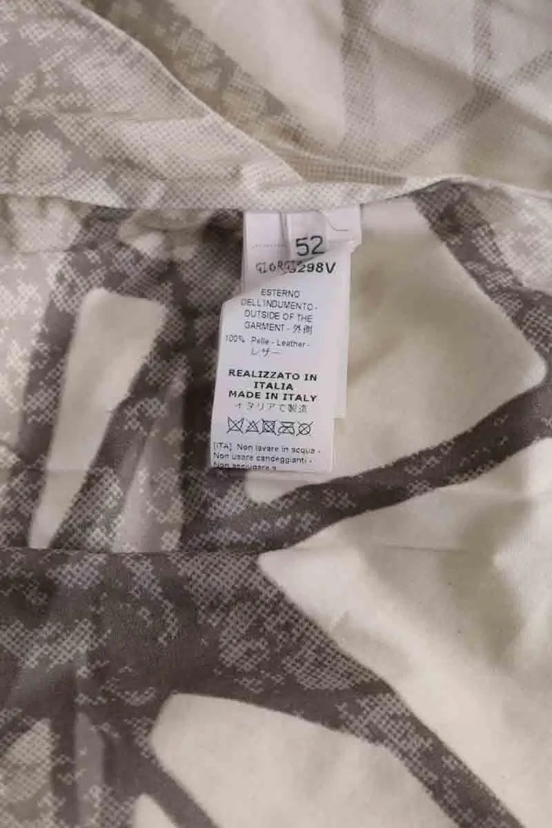Veste Giorgio Brato Jaune en Cuir