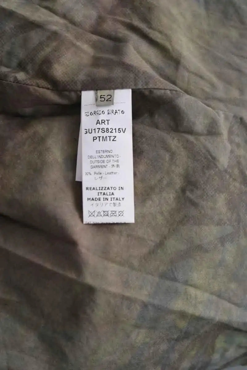 Veste Giorgio Brato Marron en Cuir