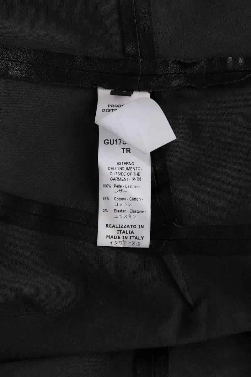 Veste Giorgio Brato Noir en Cuir