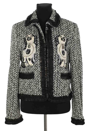 Veste Gucci Noir en Soie, taille XL - Seconde Main