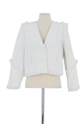 Veste Iro Blanc en Coton, taille XS - Seconde Main