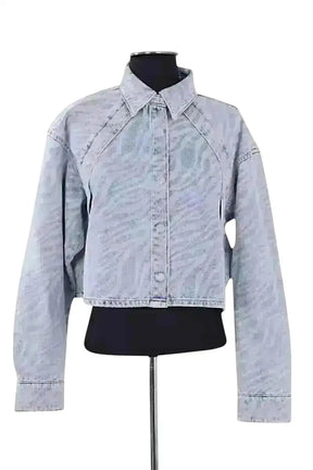 Veste Iro Bleu en Coton, taille S - Seconde Main