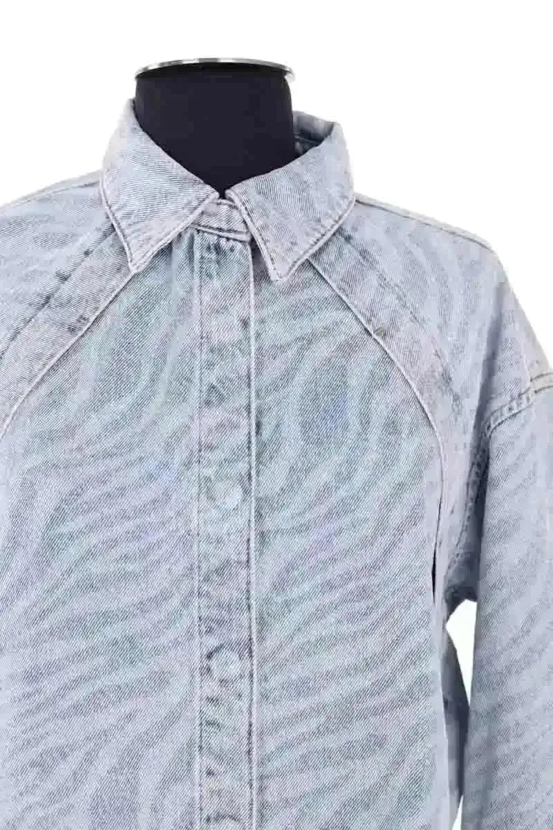 Veste Iro Bleu en Coton