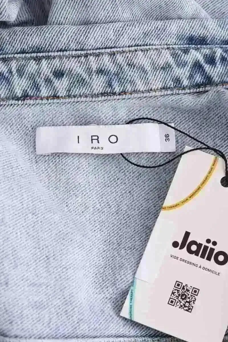 Veste Iro Bleu en Coton