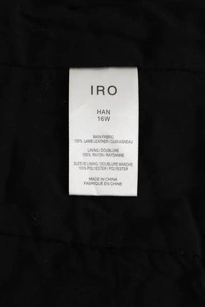 Veste Iro Bordeaux en Cuir