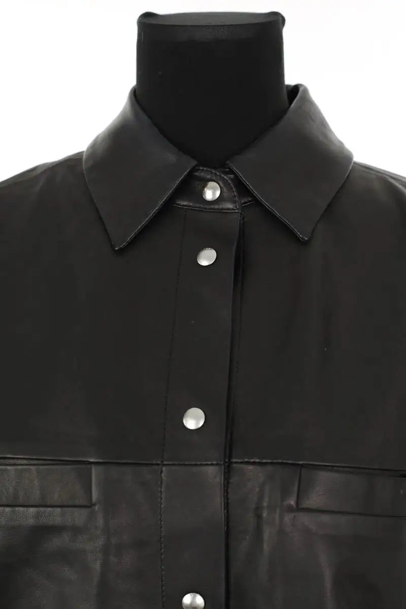 Veste Iro Cadi Noir en Cuir