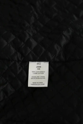 Veste Iro Jone Noir en Cuir