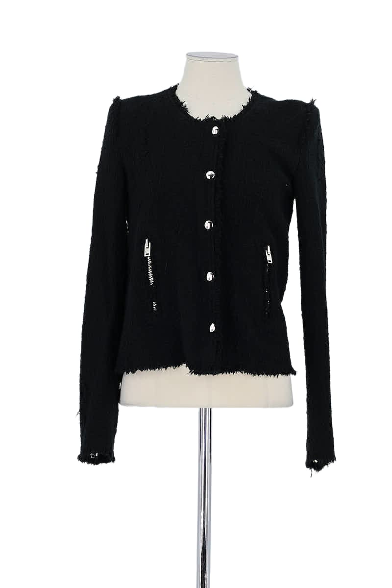 Veste Iro Noir en Coton, taille XS - Seconde Main