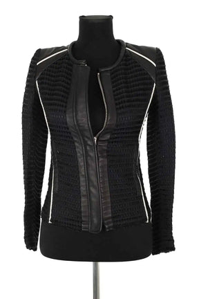 Veste Iro Noir en Cuir, taille S - Seconde Main