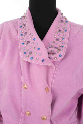 Veste Isabel Marant Diego Rose en Coton