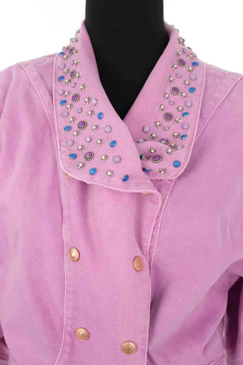 Veste Isabel Marant Diego Rose en Coton