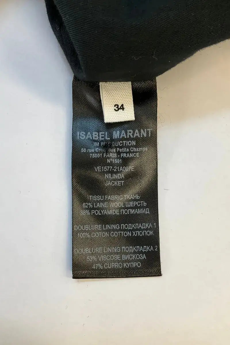 Veste Isabel Marant Étoile Anthracite en Coton