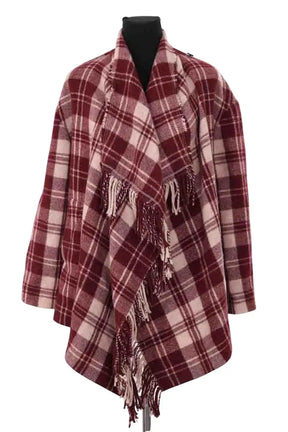 Veste Isabel Marant Étoile Bordeaux en Laine, taille XXS - Seconde Main