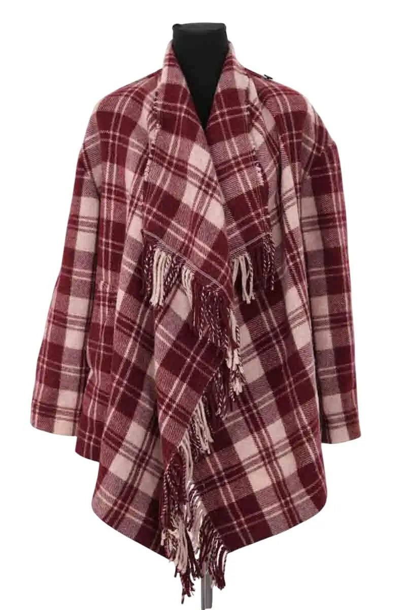 Veste Isabel Marant Étoile Bordeaux en Laine, taille XXS - Seconde Main