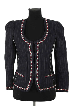 Veste Isabel Marant Étoile Noir en Lin, taille XS - Seconde Main