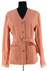 Veste Isabel Marant Rose en Coton, taille S - Seconde Main