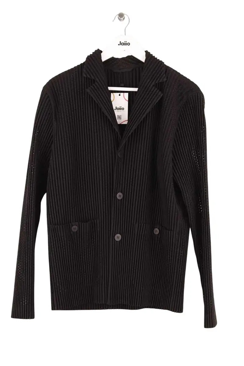 Veste Issey Miyake Homme Plissé  Noir en Synthétique, taille XL - Seconde Main