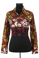 Veste Jean Paul Gaultier Bordeaux en Coton, taille L - Seconde Main