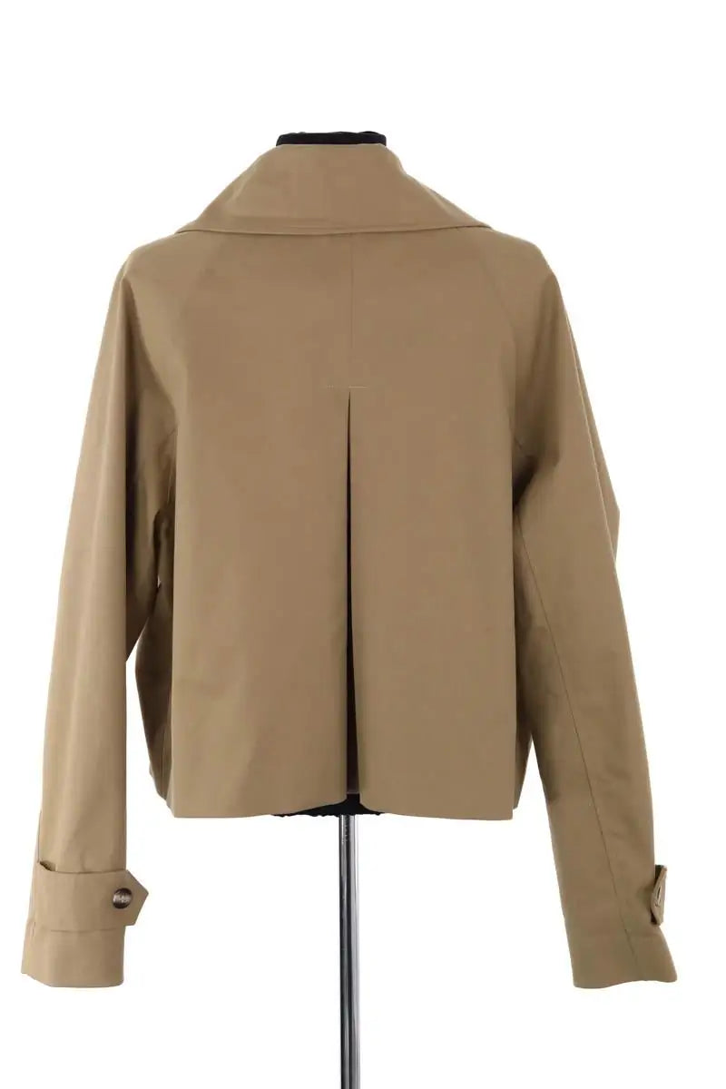 Veste Jeanne Vouland Trench court Milou Camel en Coton