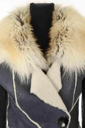 Veste Jitrois Gris en Cuir