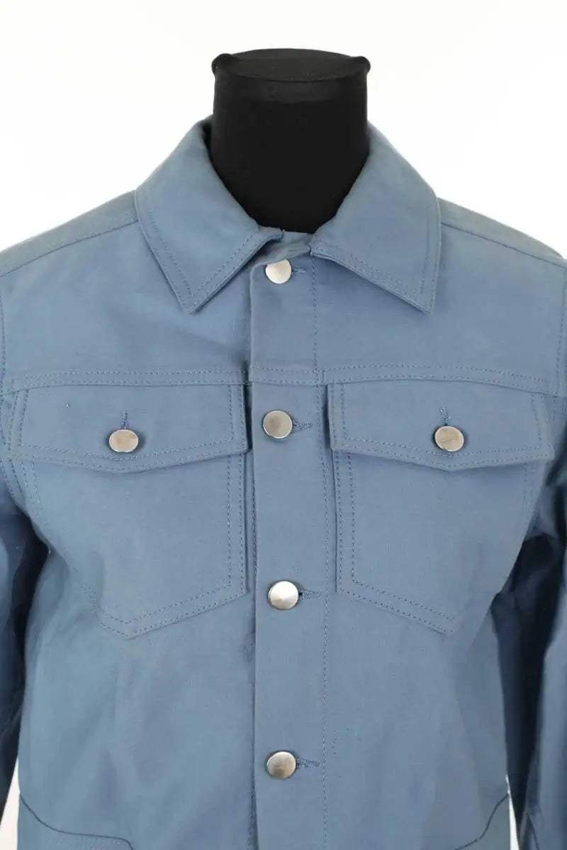 Veste Kitsuné Bleu en Coton