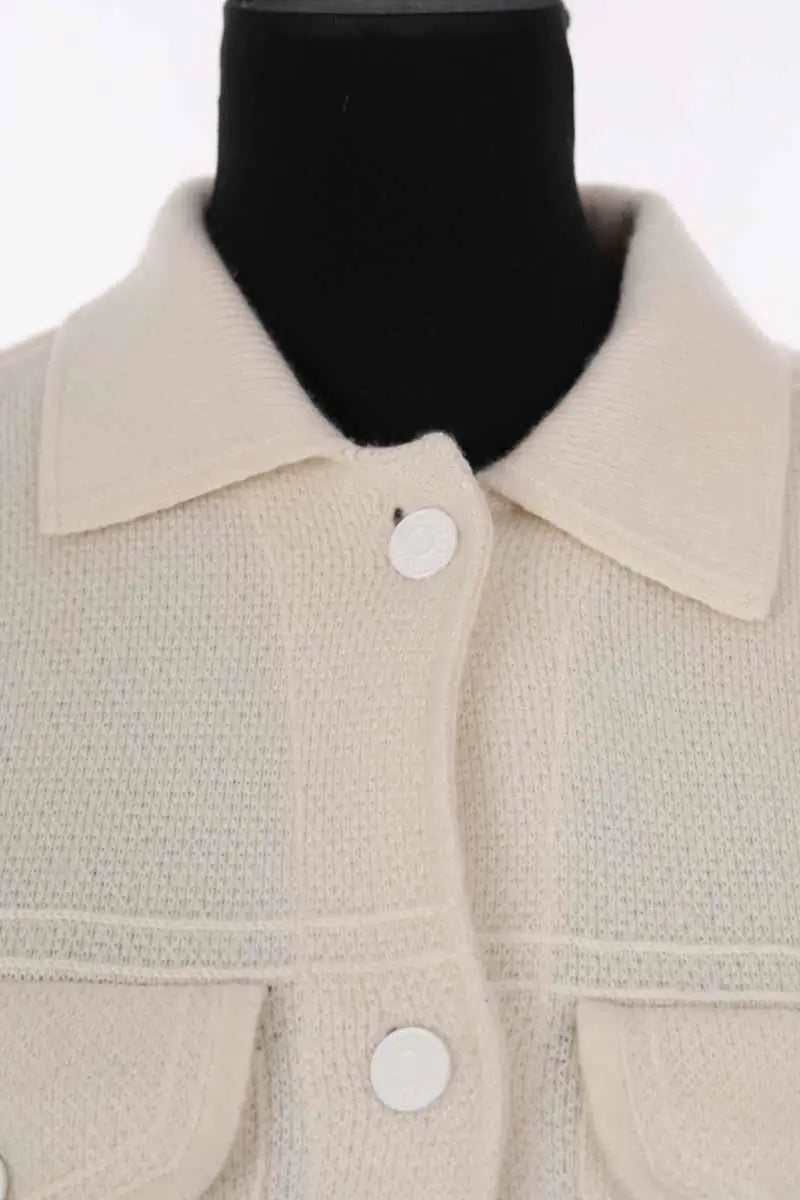 Veste Kujten Blanc en Cachemire