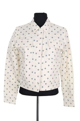 Veste Lacoste Blanc en Coton, taille XS - Seconde Main