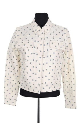 Veste Lacoste Blanc en Coton, taille XS - Seconde Main