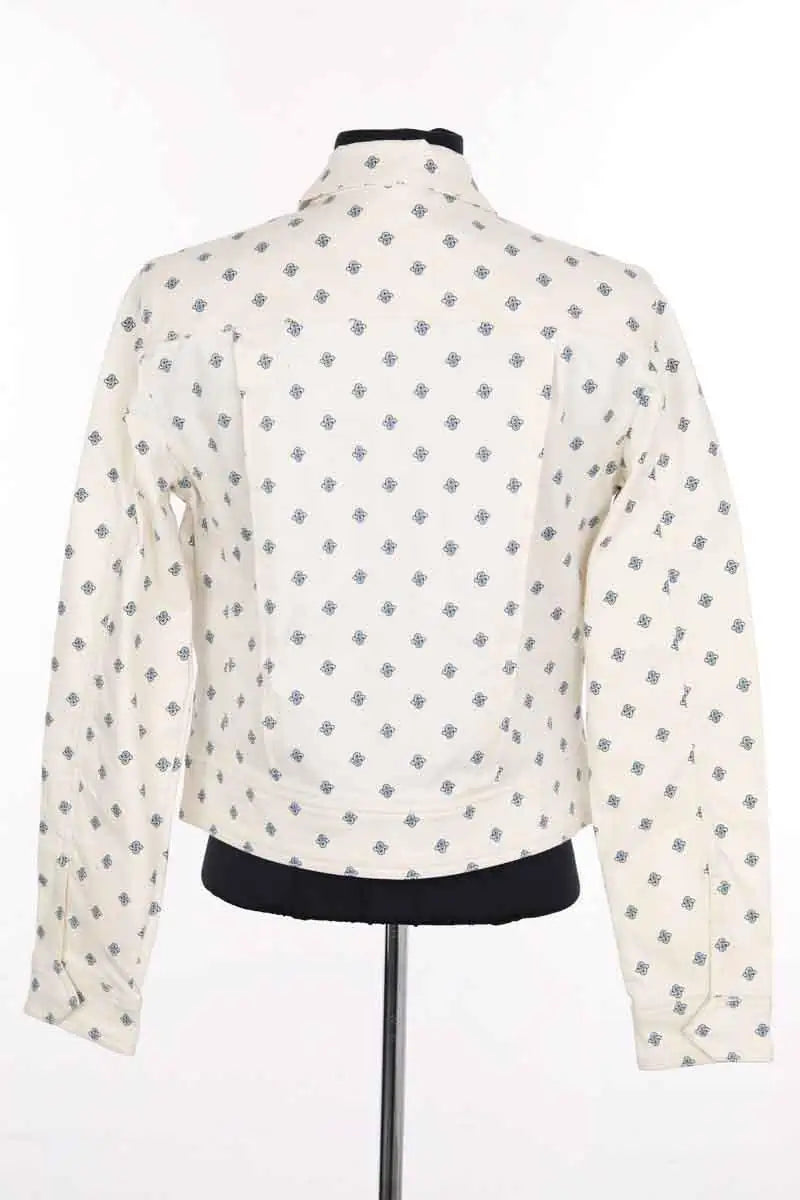 Veste Lacoste Blanc en Coton