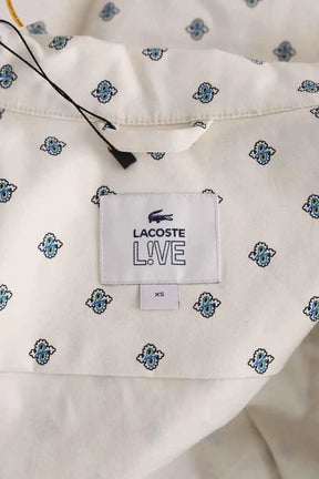 Veste Lacoste Blanc en Coton