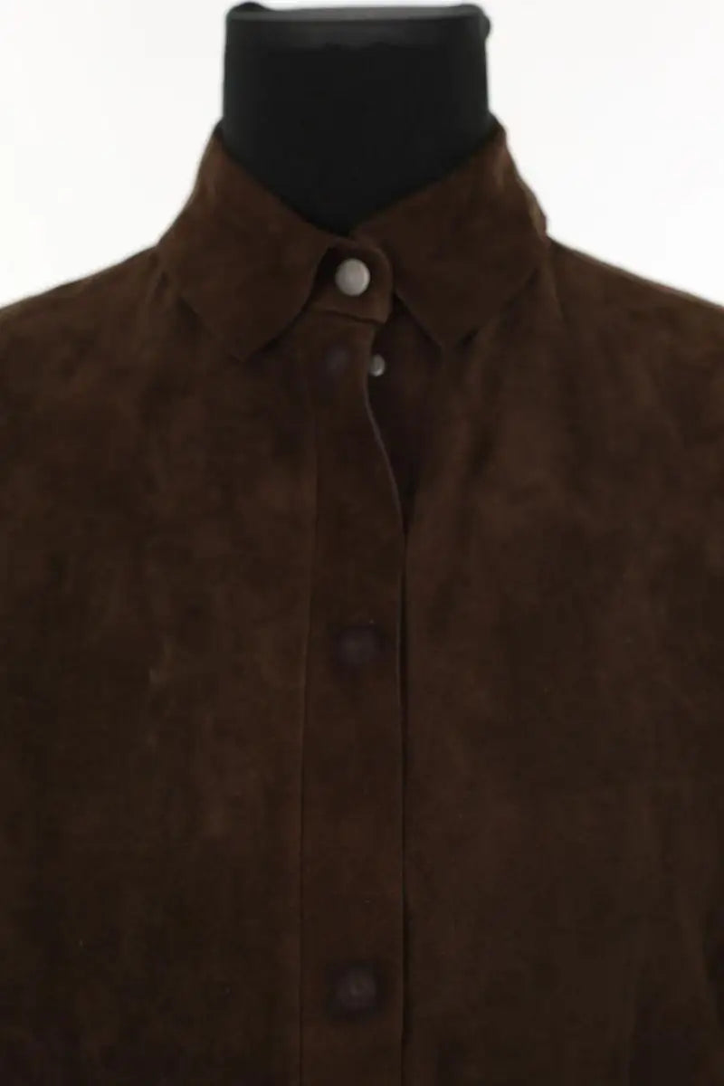 Veste Maison Ullens Marron en Cuir