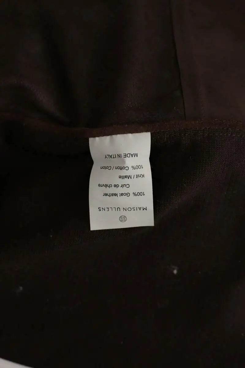 Veste Maison Ullens Marron en Cuir