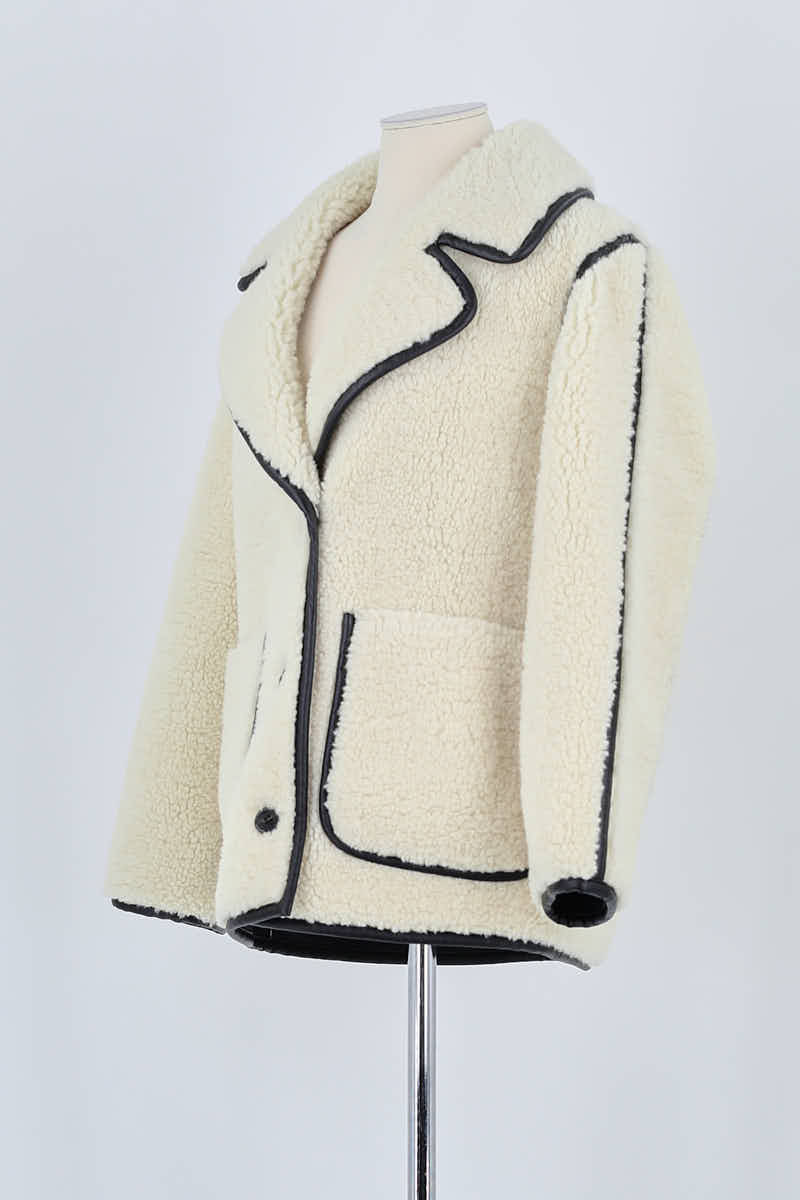 Veste Maje Beige en Synthétique