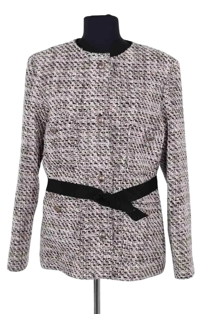 Veste Maje Blanc en Synthétique, taille L - Seconde Main