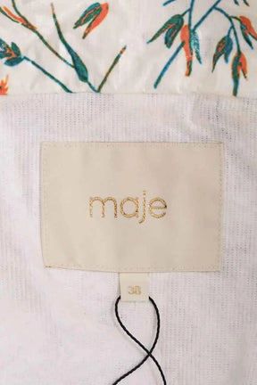 Veste Maje Blanc en Synthétique