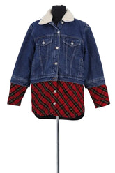 Veste Maje Bleu en Coton, taille M - Seconde Main