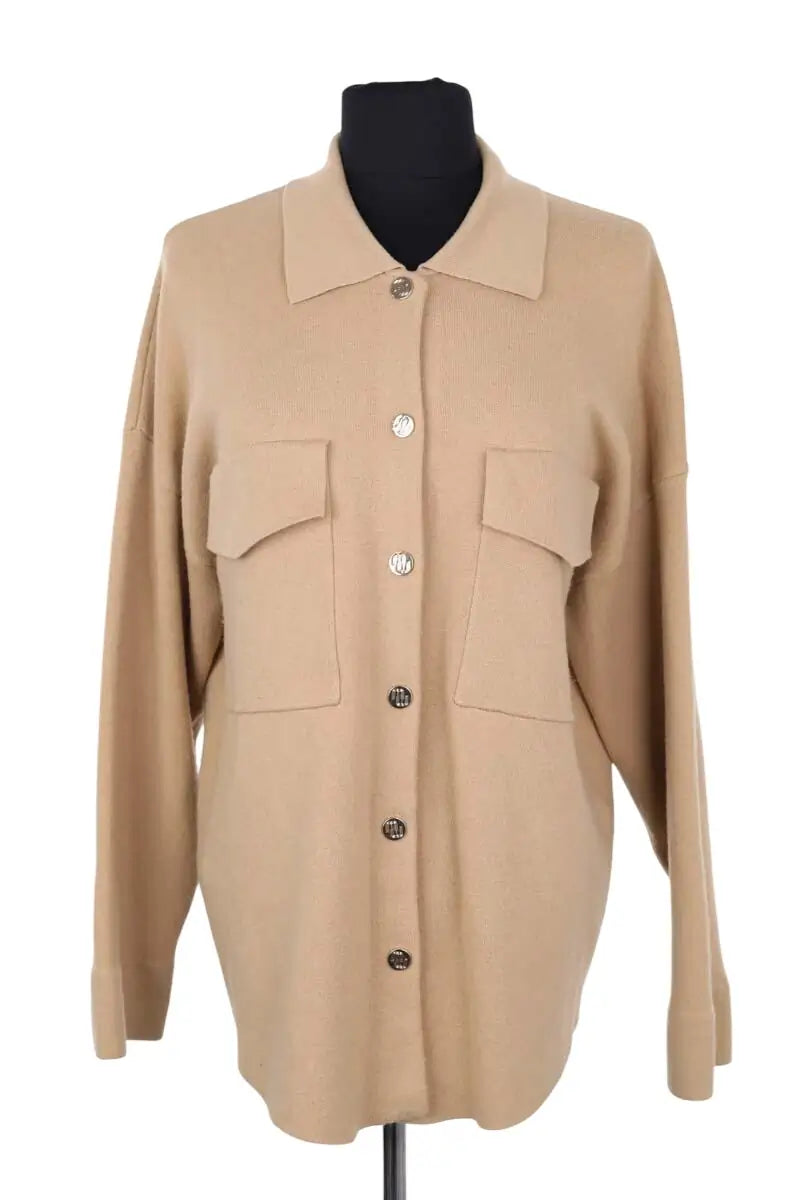 Veste Maje Camel en Synthétique, taille XS - Seconde Main