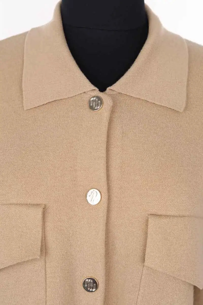 Veste Maje Camel en Synthétique