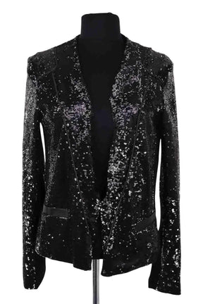 Veste Maje Doucette Noir en Paillettes, taille S - Seconde Main