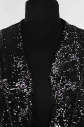 Veste Maje Doucette Noir en Paillettes