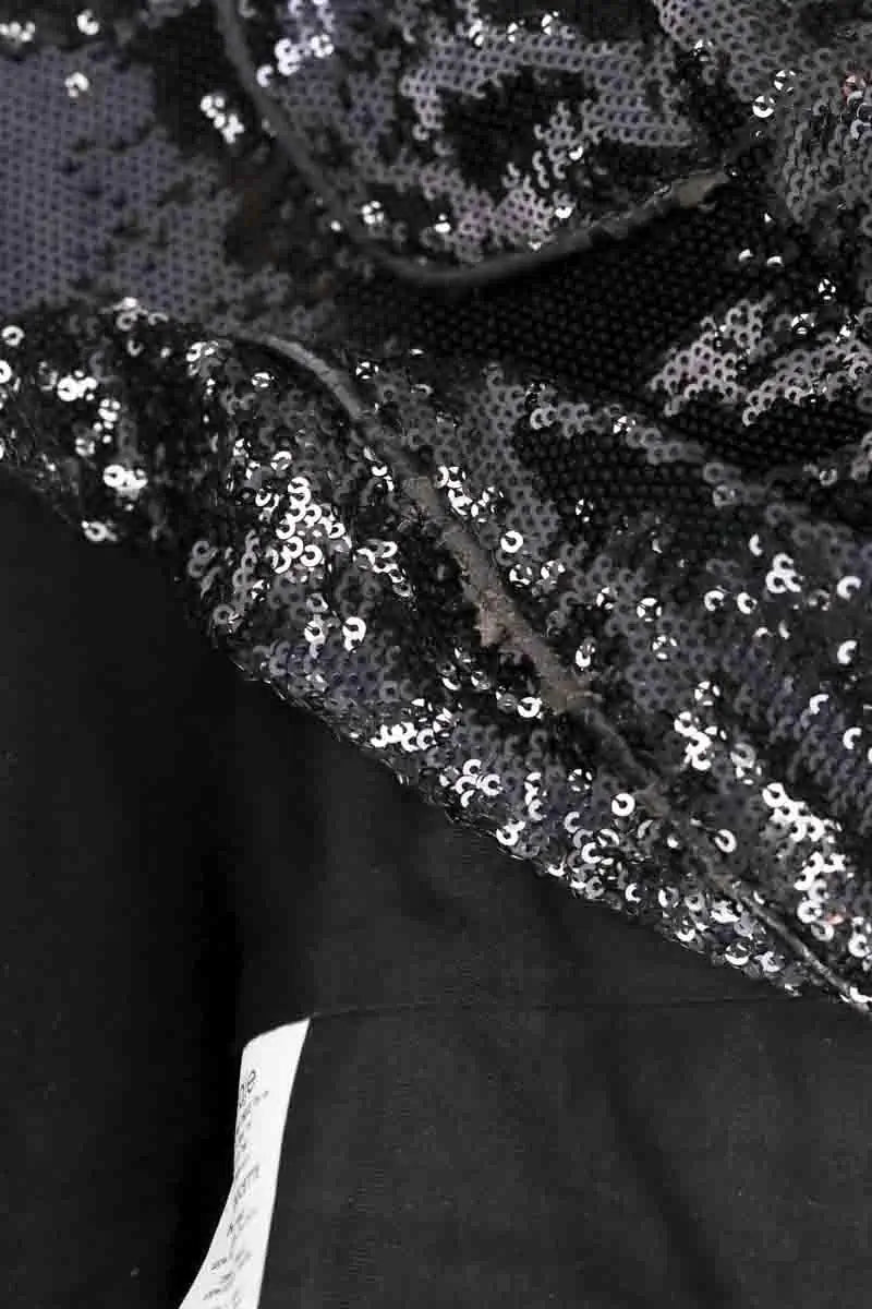 Veste Maje Doucette Noir en Paillettes