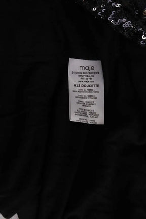Veste Maje Doucette Noir en Paillettes