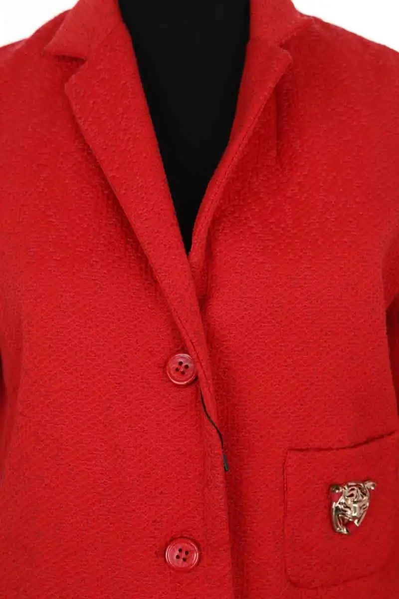 Veste Maje Fripe Rouge en Coton
